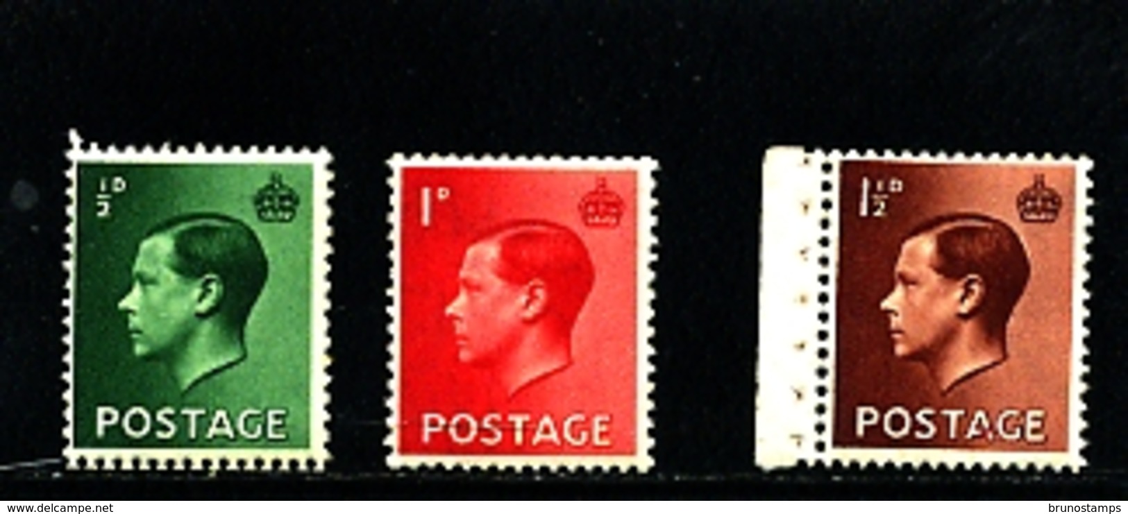 GREAT BRITAIN - 1936  EDWARD VIII  INVERTED WMK  SET  MINT NH - Nuevos