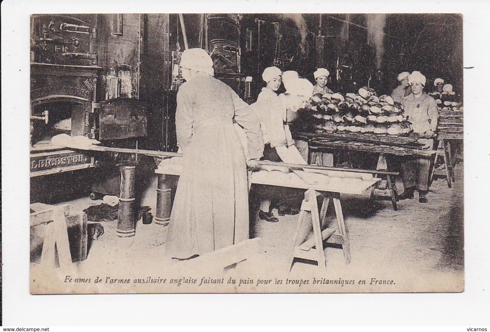 CPA MILITARIA Femmes De L'armée Auxiliaire Anglaise Faisant Du Pain Pour Les Troupes Britanniques En France - Guerre 1914-18