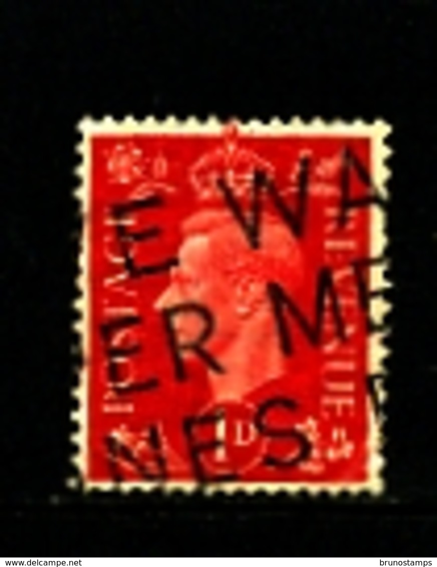 GREAT BRITAIN - 1937  KGVI  1d DARK COLOURS  WMK SIDEWAYS  FINE USED - Used Stamps