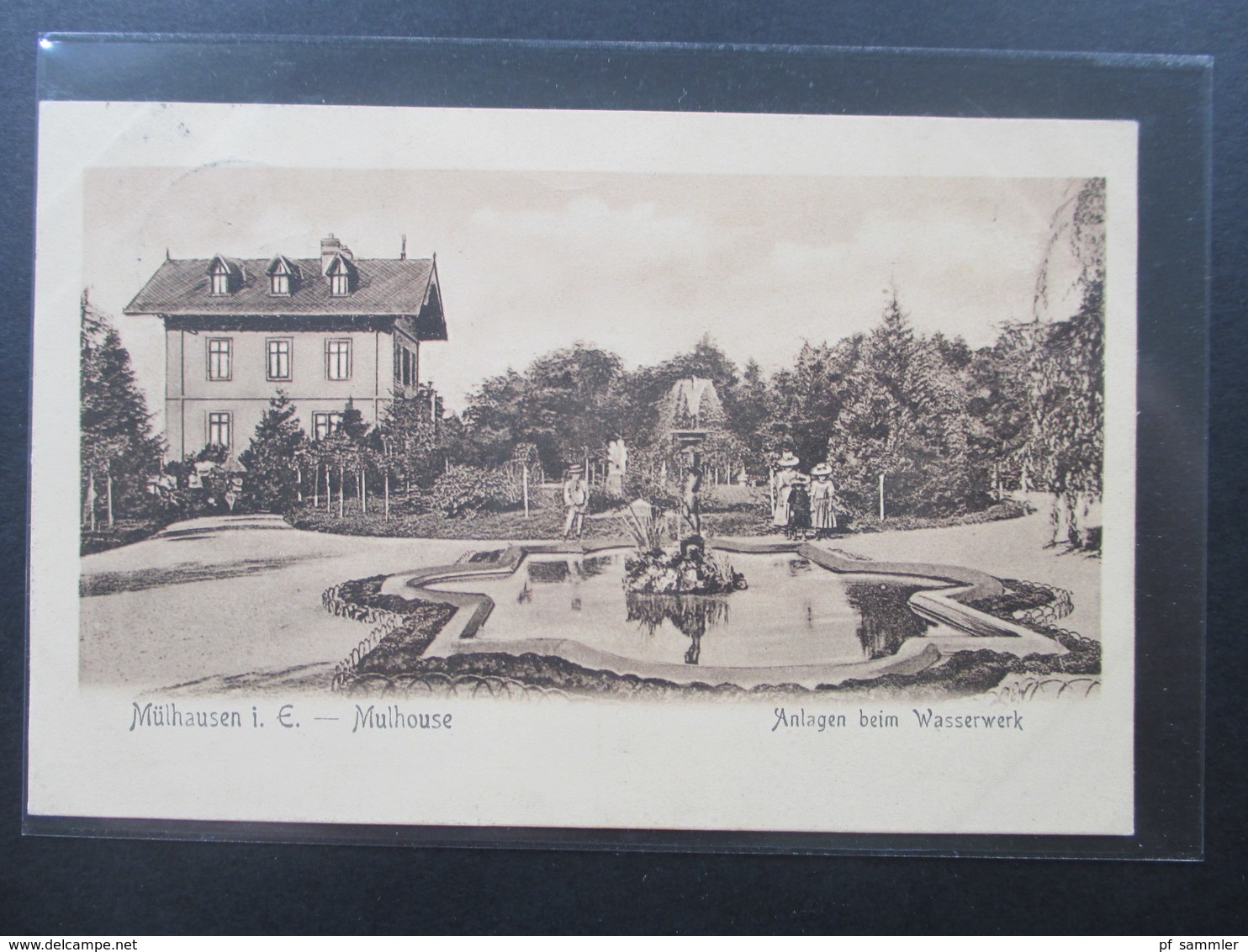 AK Elsass 1905 Mülhausen / Mulhouse. Anlagen Beim Wasserwerk. Nach Sanct Ludwig Elsass - Elsass