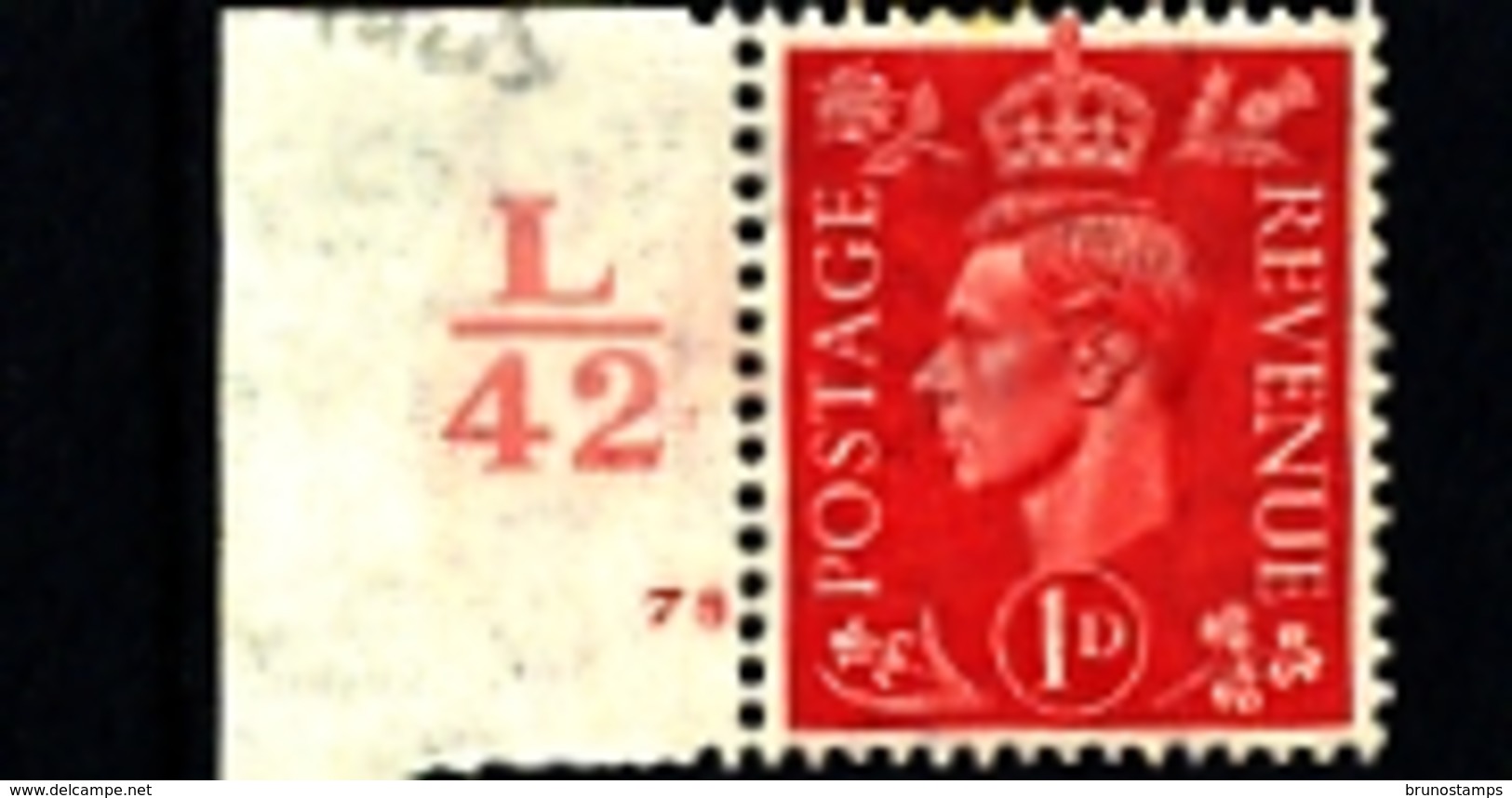 GREAT BRITAIN - 1941  KGVI   1d  LIGHT COLOURS  CONTROL  LK42  MINT - Ungebraucht