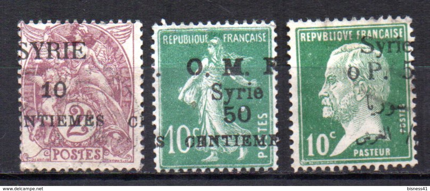 Col9  Syrie  Variete Sur 5 Timbres :  Surcharges Déplacées - Nuevos