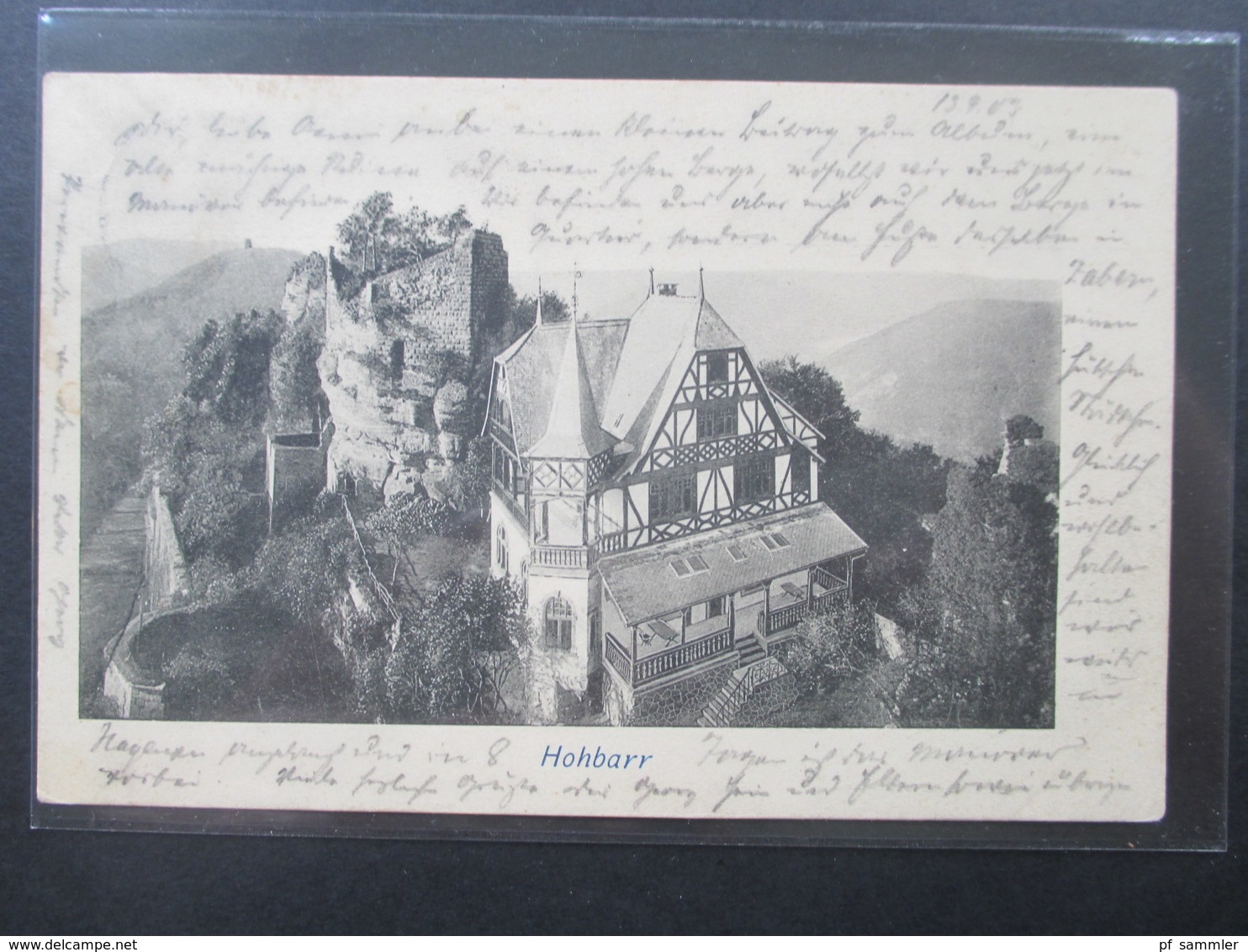 AK Elsass 1903 Hohbarr Stempel Zabern. Felix Luib, Kunstverlagsanstalt Strassburg - Elsass