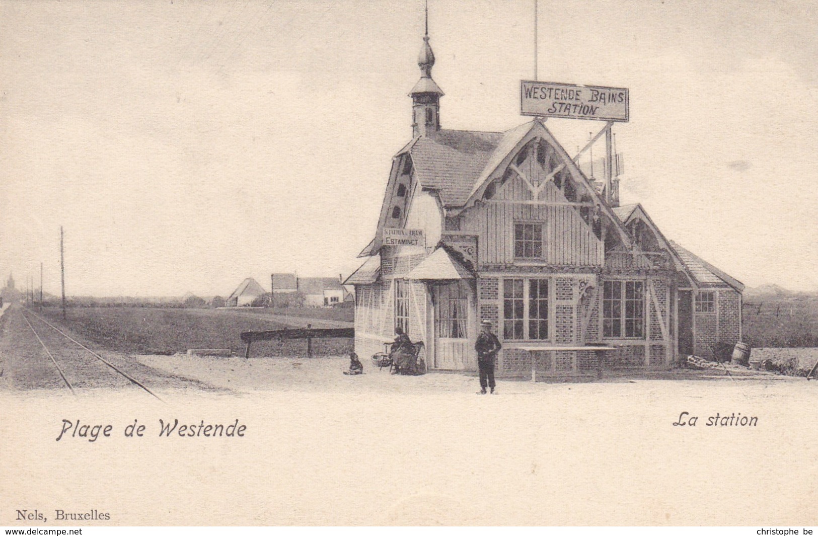 Plage De Westende, La Station, Tram, Tramway, Halles Westendaises (pk46941) - Westende