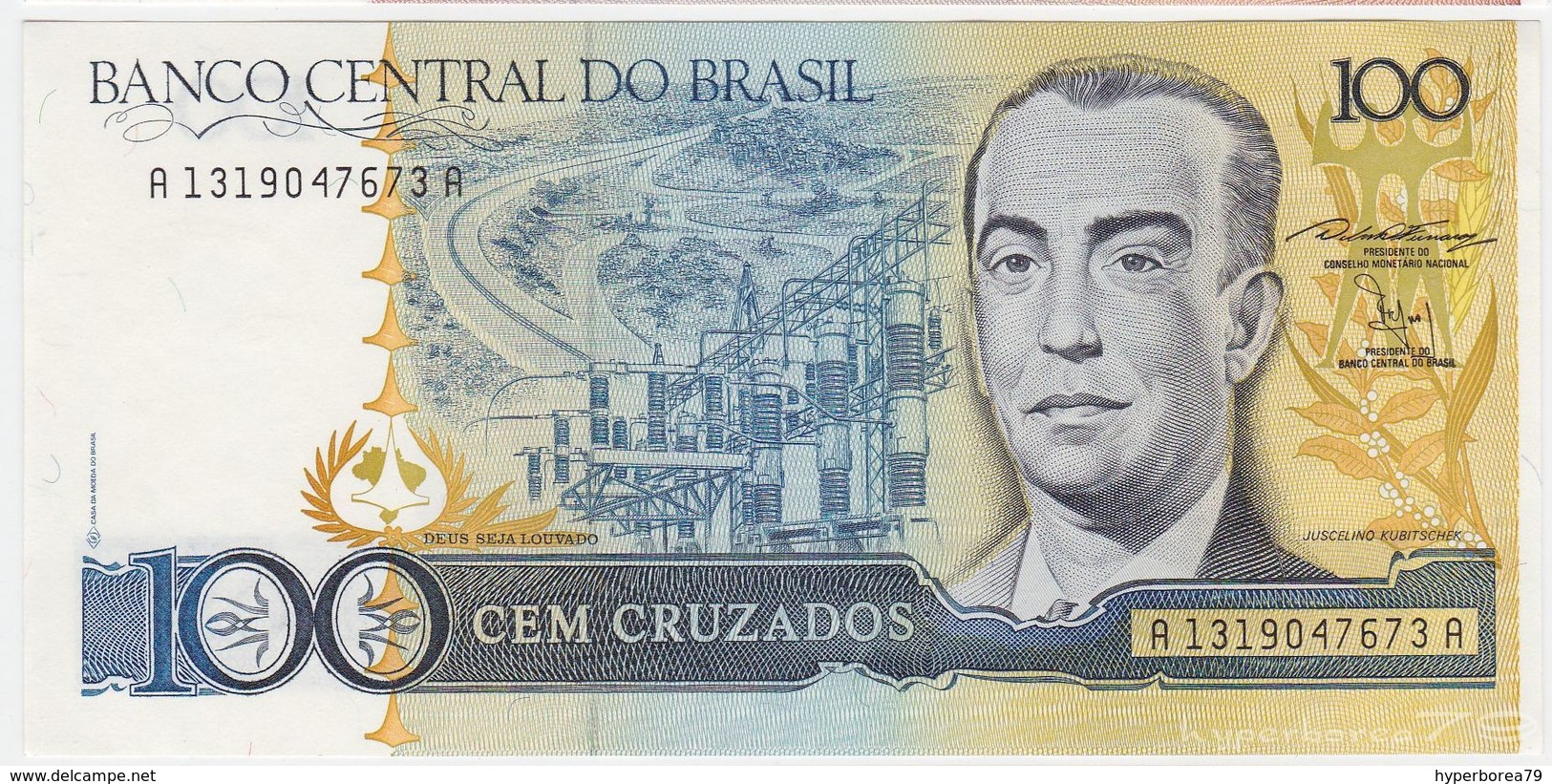 Brazil P 211 B - 100 Cruzados 1987 - UNC - Brasile