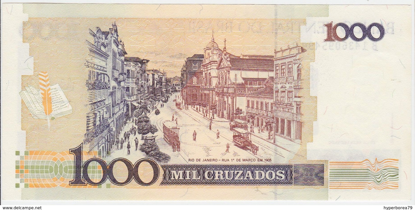 Brazil P 216 - 1 Cruzado Novo OVPT 1989 - UNC - Brasile