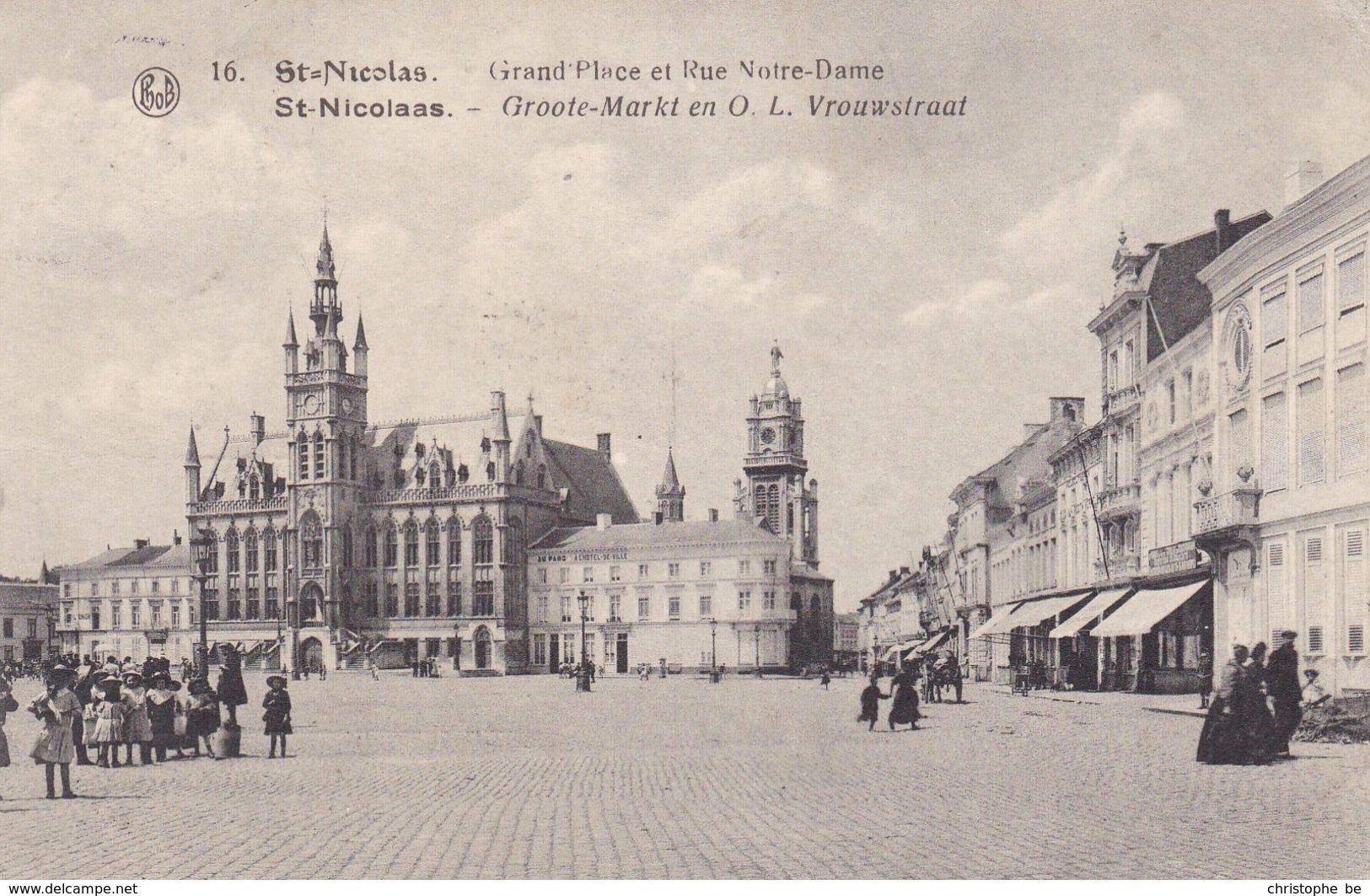 Sint Niklaas, St Nicolas, Groote Markt En O.L.Vrouwstraat (pk46953) - Sint-Niklaas