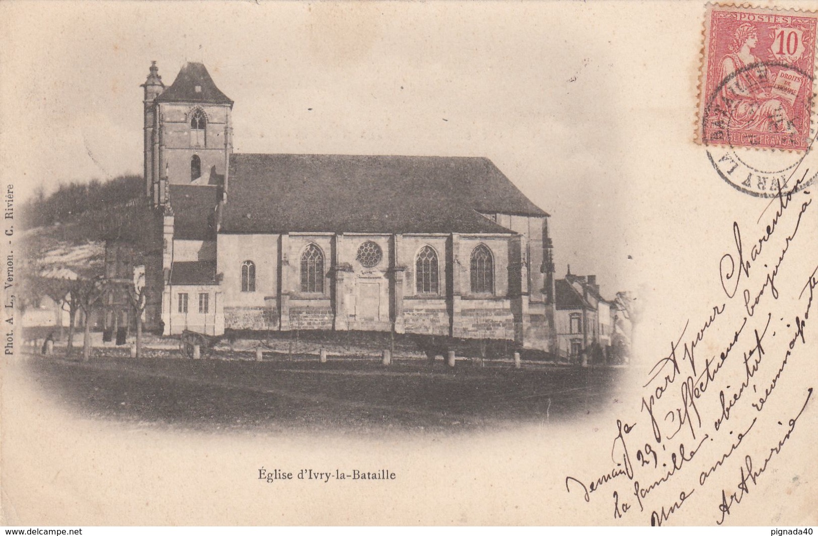 Cp , 27 , IVRY-la-BATAILLE , Église - Ivry-la-Bataille