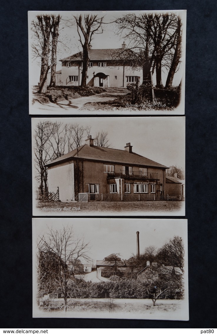 DUNMURRY BELFAST  IRLANDE LOT DE 7 CARTES PHOTOS édit McCartney Stationer & Tobacconist Dunmurry - Other & Unclassified