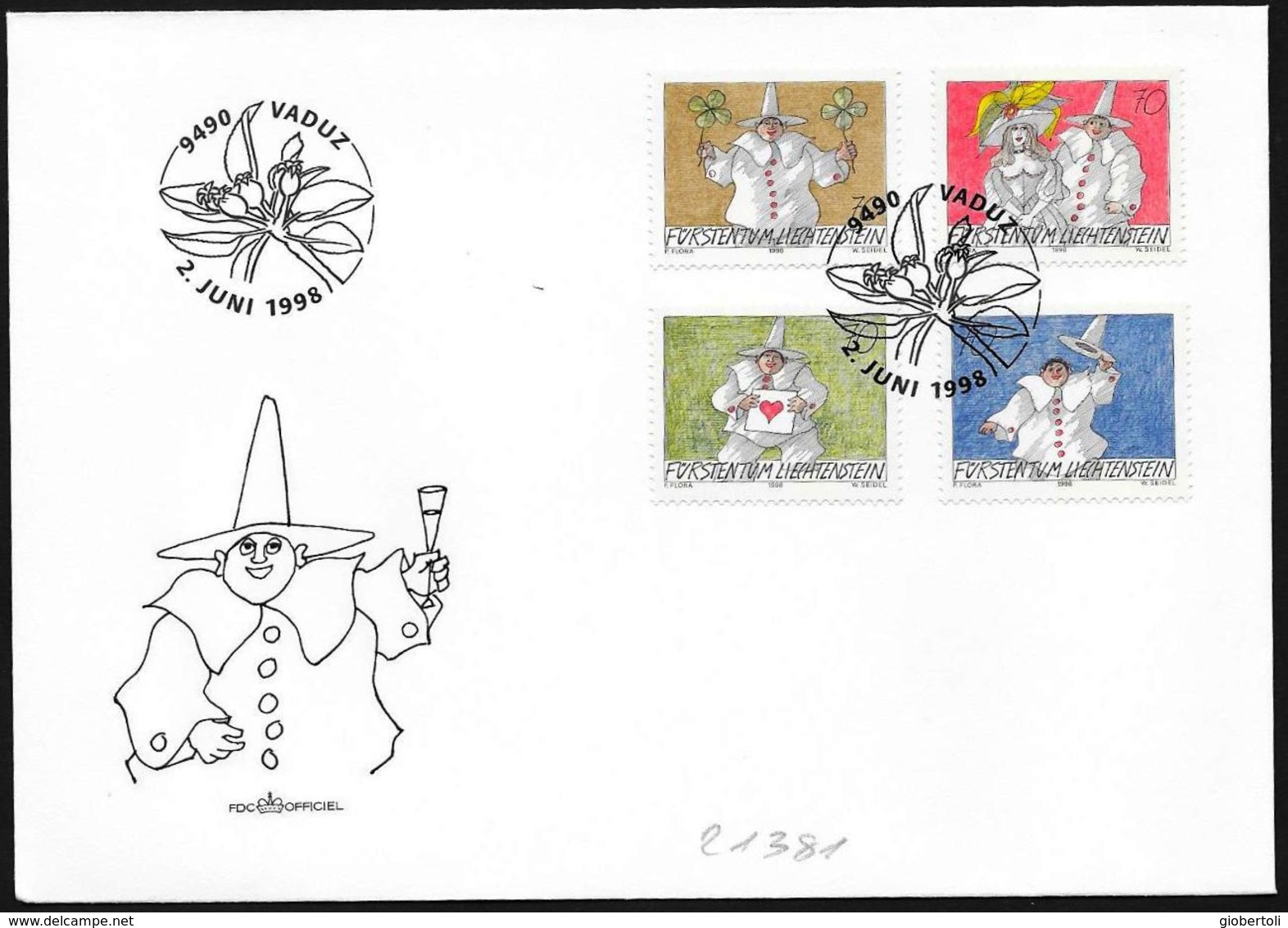 Liechtenstein: FDC, "francobolli Messaggio" - Other & Unclassified