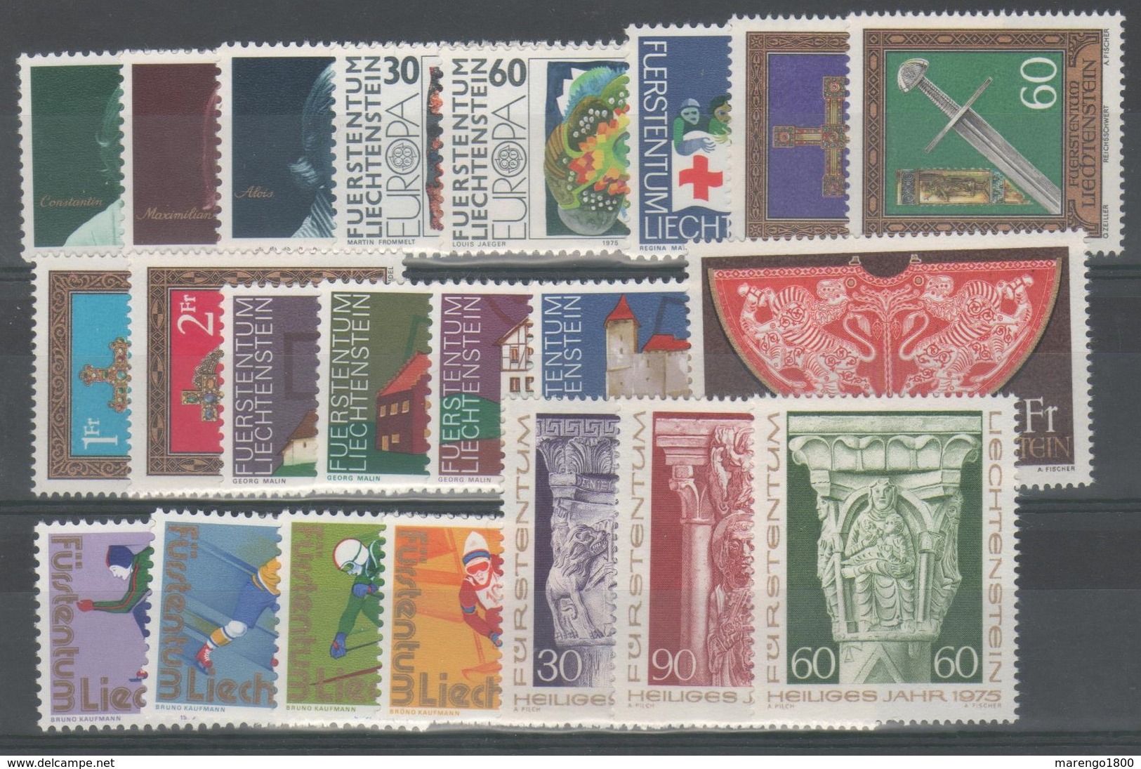 Liechtenstein 1975 - Annata 22 V.      (g5301) - Annate Complete