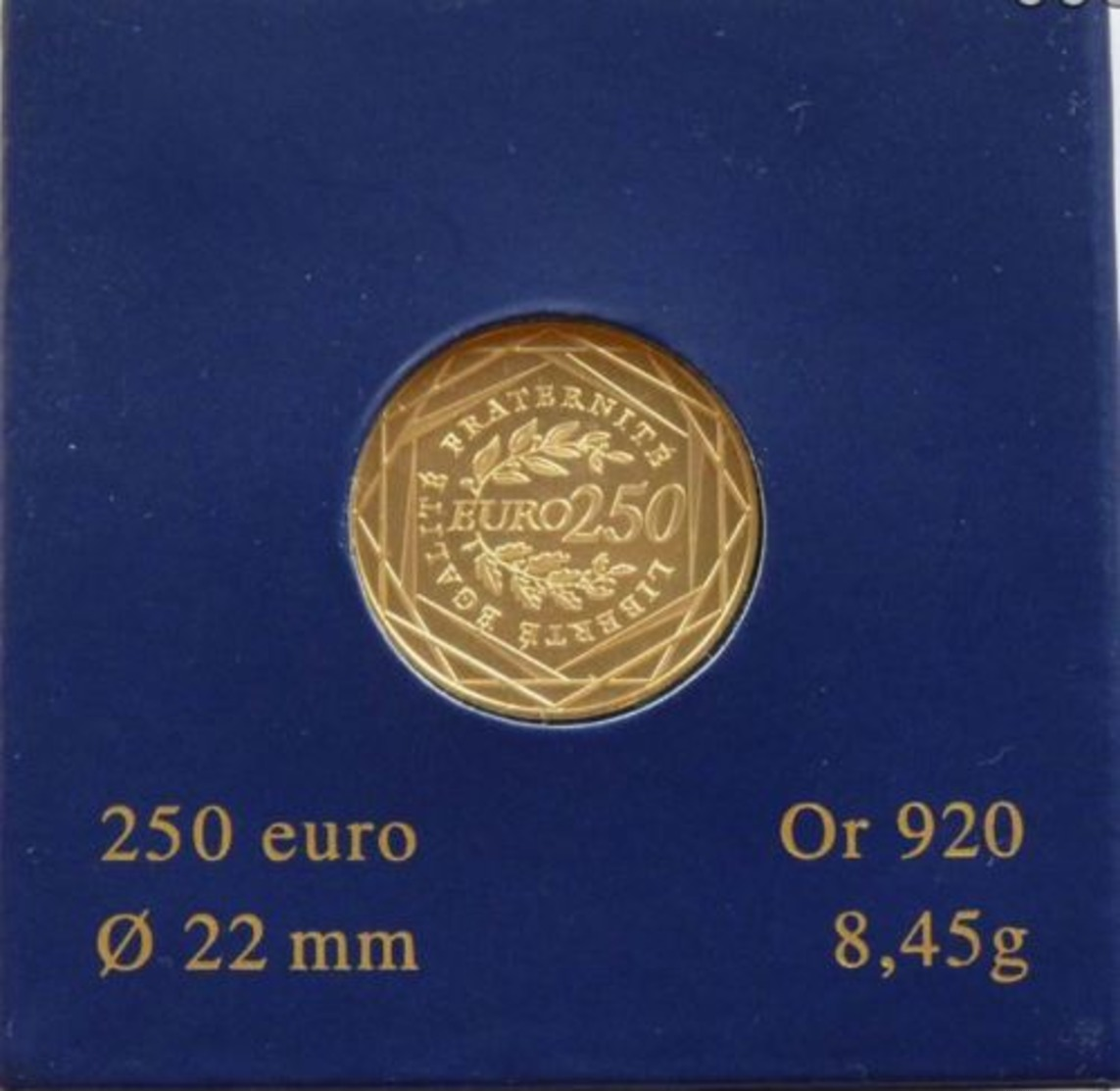 FRANCE 250 EURO SEMEUSE FDC OR 2009 - France
