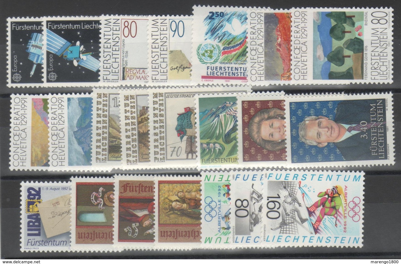 Liechtenstein 1991 - Annata 22 V.       (g5312) - Annate Complete