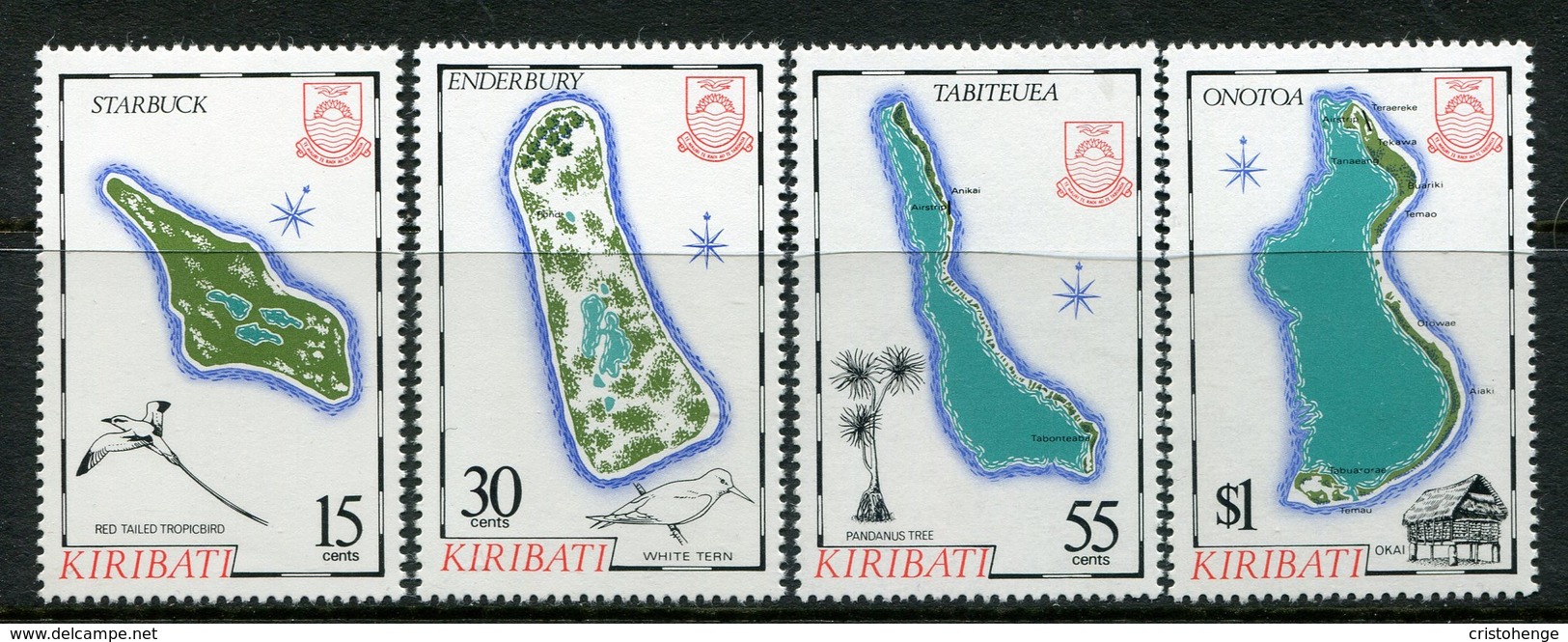 Kiribati 1987 Island Maps - 6th Issue - Set MNH (SG 270-73) - Kiribati (1979-...)