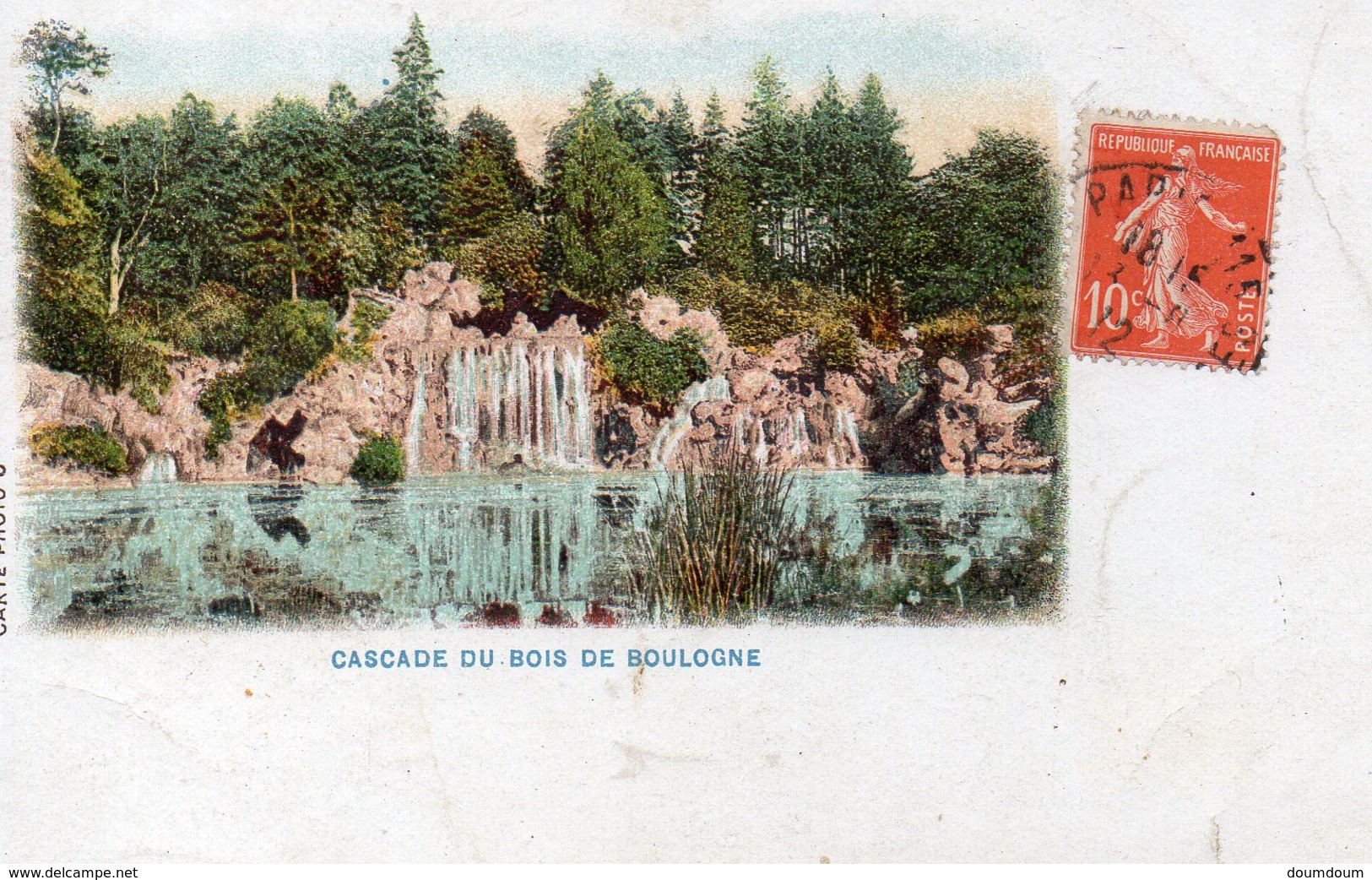 CPA PARIS - CASCADE DU BOIS DE BOULOGNE - Autres & Non Classés