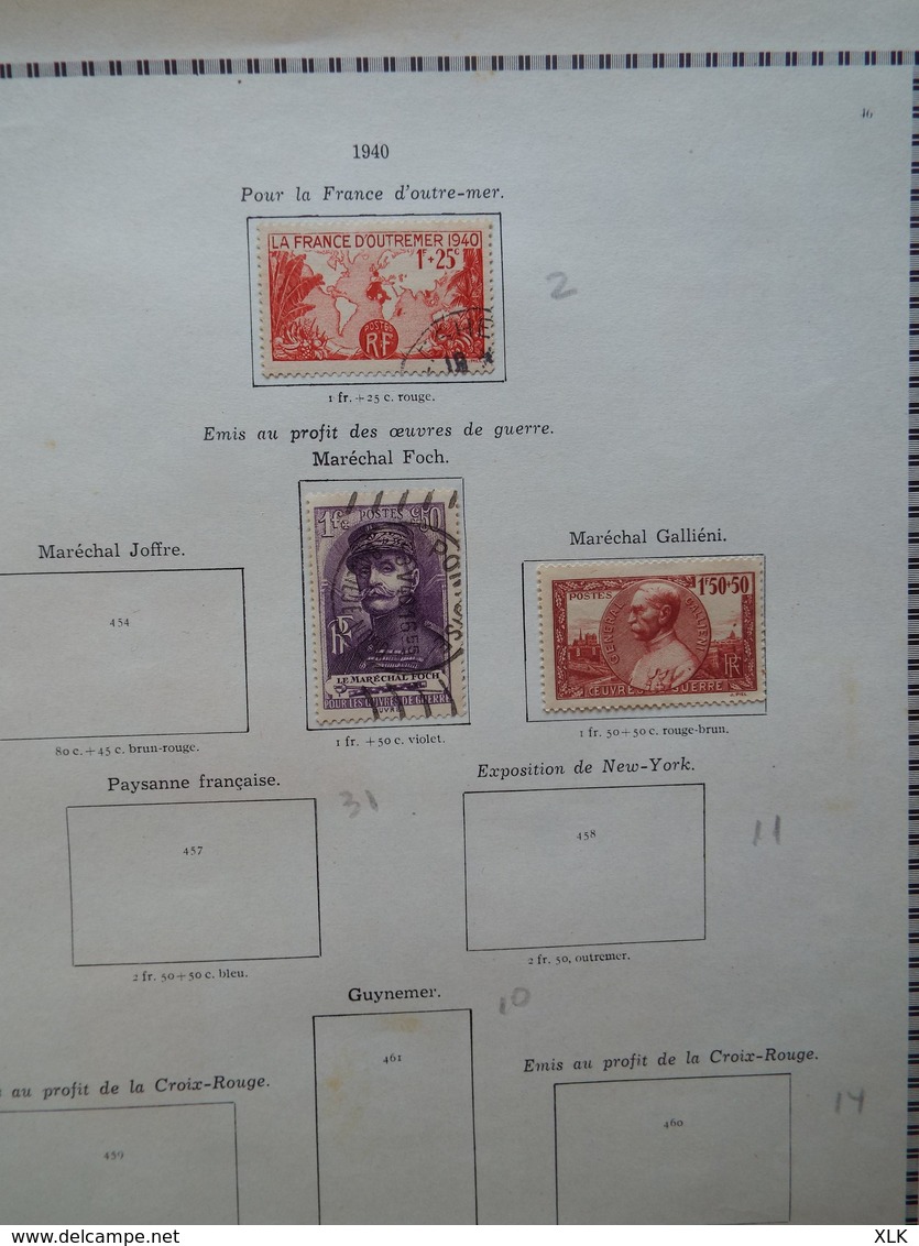 France - Entre n° Y&T 124 et 1565 - Oblitérés - Mise à prix 5€