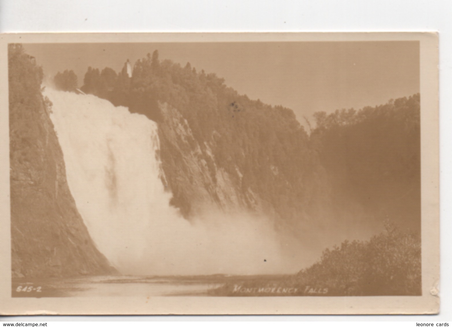 Cpa.Canada .Montmorency Falls. - Chutes Montmorency