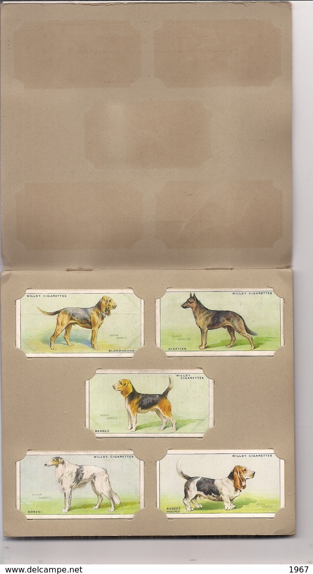 Bel ALBUM Complet De 50 Images DOGS (Chiens)  Cigarette Picture-Card  W.D. & H.O.Wills Bristol & London - Zündholzhalter