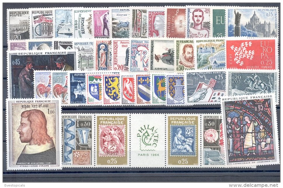 FRANCE, GROUP 1960-1980 ONLY DIFFERENT ONLY NEVER HINGED - Collections, Lots & Series