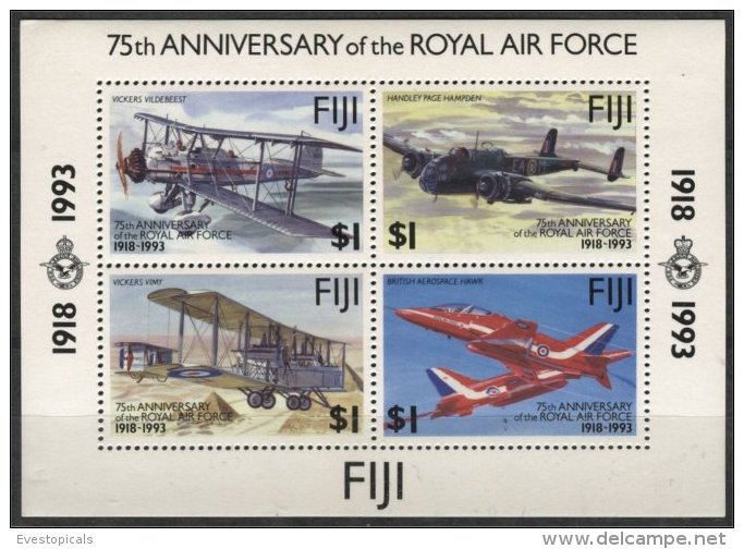 FIJI, HONG KONG EXPO SOUVENIR SHEET 1993, MNH - Fidji (1970-...)