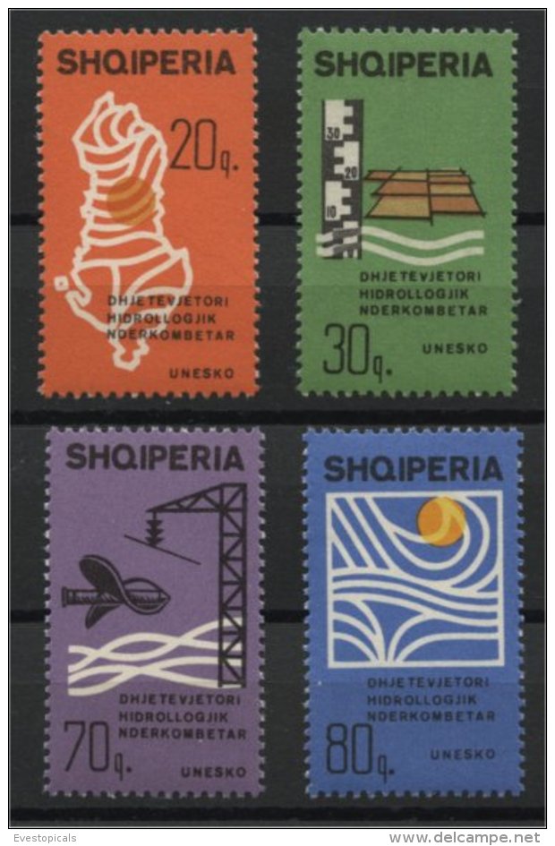 ALBANIA, HYDROLOGY / WATER, MNH SET 1966 - Albanie