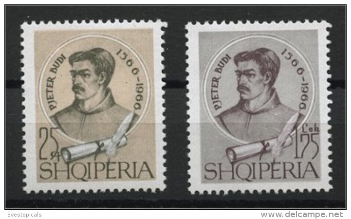 ALBANIA, PJETER BUDI MNH SET, 1966 - Albanie