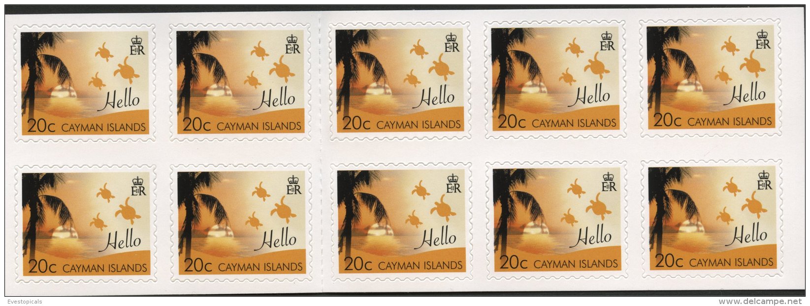 CAYMAN ISLANDS GREETING STAMPS FULL SET BOOKLETS 2008 - Cayman (Isole)