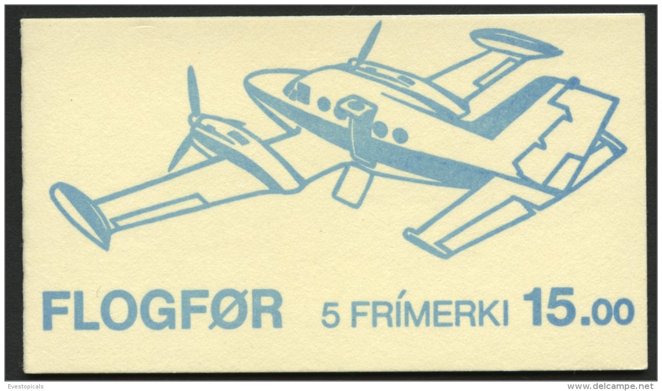 FAROE ISLANDS BOOKLET AIRPLANES 1985, MNH - Féroé (Iles)