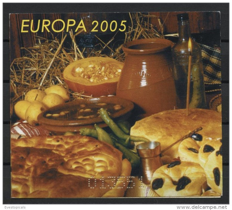 BULGARIA, EUROPA 2005 BOOKLET GASTRONOMY, MHN - 2005