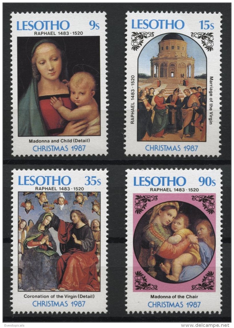 LESOTHO, CHRISTMAS 1987, MNH SET - Lesotho (1966-...)