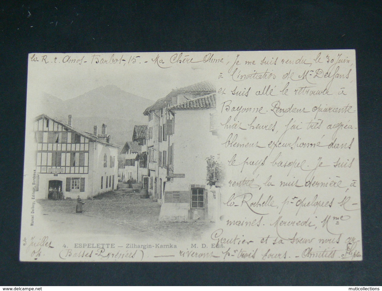 ESPELETTE    1904  /   RUE   ......... EDITEUR - Espelette