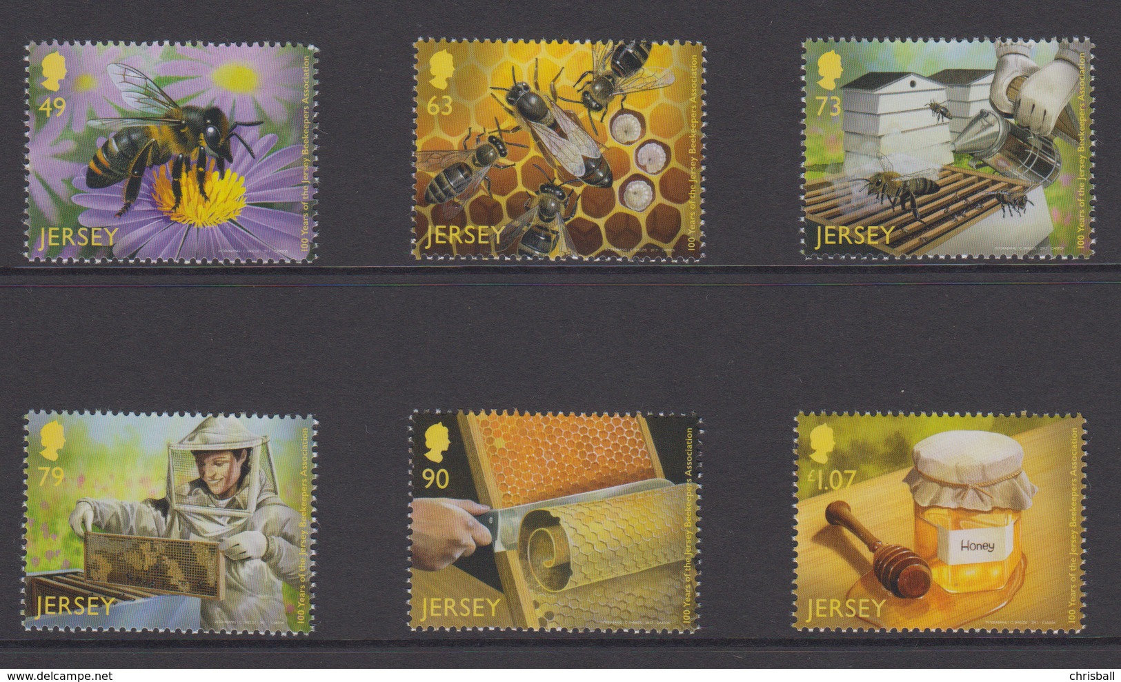 Jersey 2017 - Bee Keepering Set Of 6 - Unmounted Mint NHM - Jersey