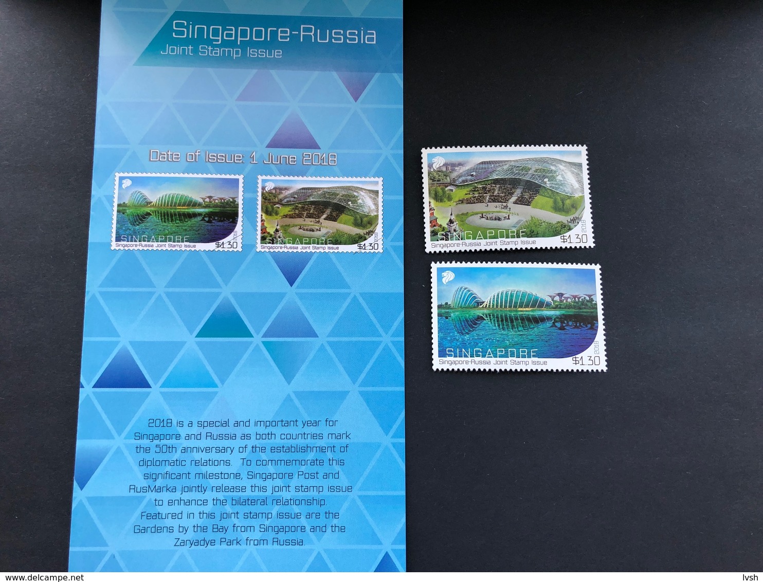 Singapore - Russia.2018.Modern Architecture.Joint Issues.2 V.+ S/s ** . - Emisiones Comunes