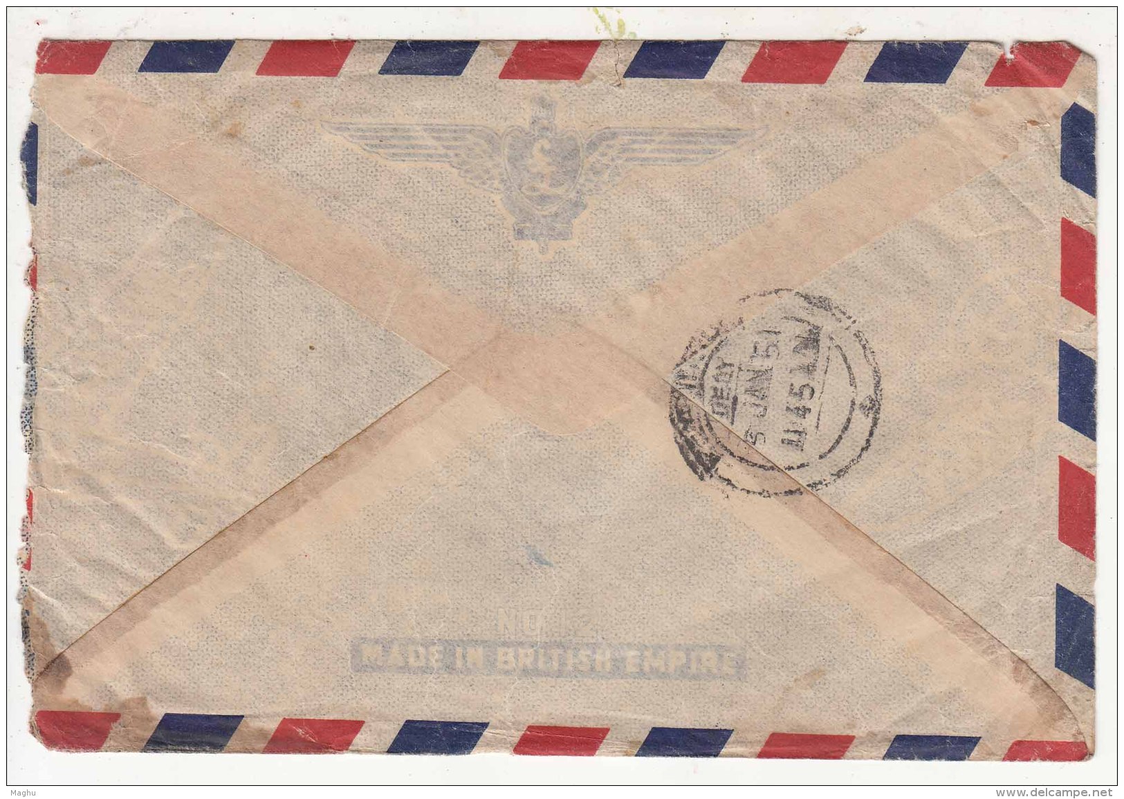 Perak Used Airmail  1951 Ipoh Malaya - Perak