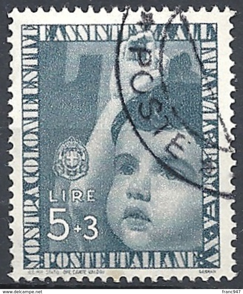 Italia, 1937 Colonie Estive £5.00+3.00 Grigio # Michel 569 - Scott 376 - Sassone 415 - USATO - Usati