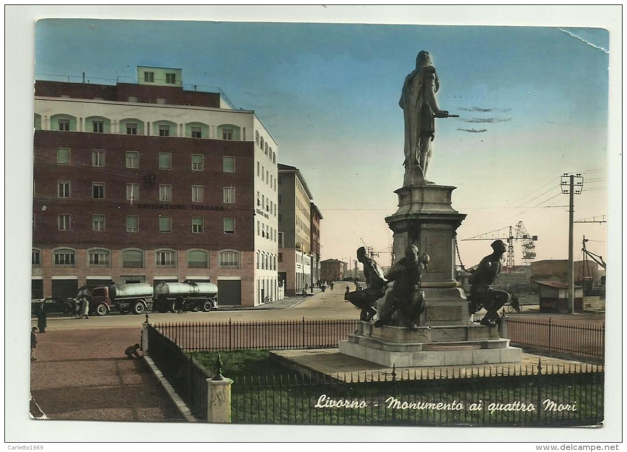 LIVORNO - MONUMENTO AI QUATTRO MORI    VIAGGIATA FG - Livorno