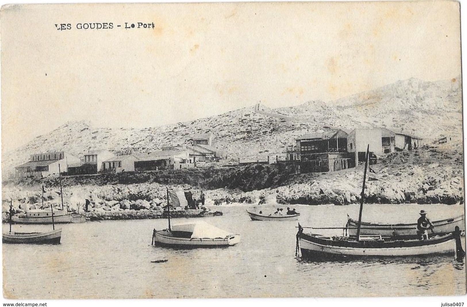 MARSEILLE LES GOUDES (13) Vue Du Port Barques - Südbezirke, Mazargues, Bonneveine, Pointe Rouge, Calanque-Felsen