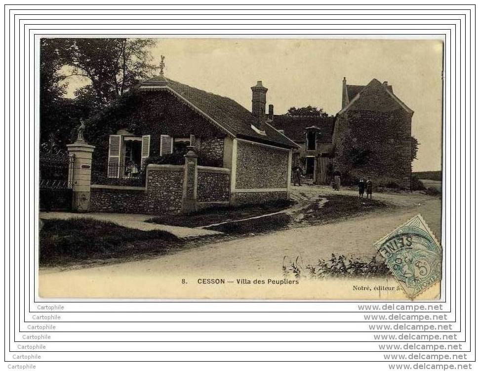 77 - CESSON - Villa Des Peupliers (belle Carte Glacee) - Cesson