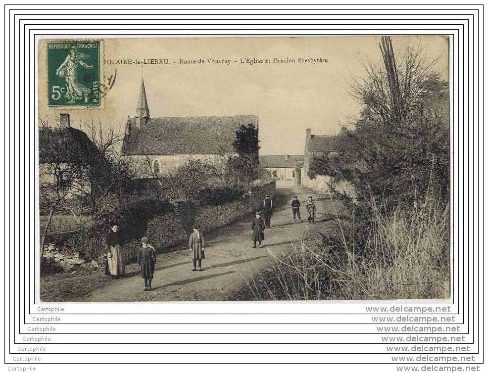 72 - SAINT HILAIRE LE LIERRU - Route De Vouvray - L Eglise Et L Ancien Presbytere - Autres & Non Classés