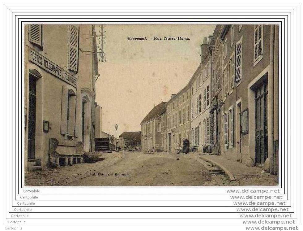 52 - BOURMONT - Rue Notre-Dame - Postes Et Telegraphes - Bourmont