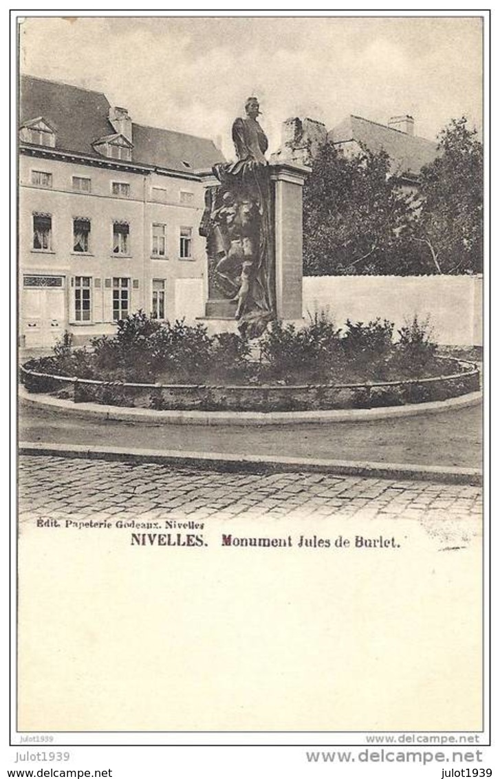 NIVELLES ..-- Brt Wall. ..-- Monument Jules De Burlet . - Nivelles
