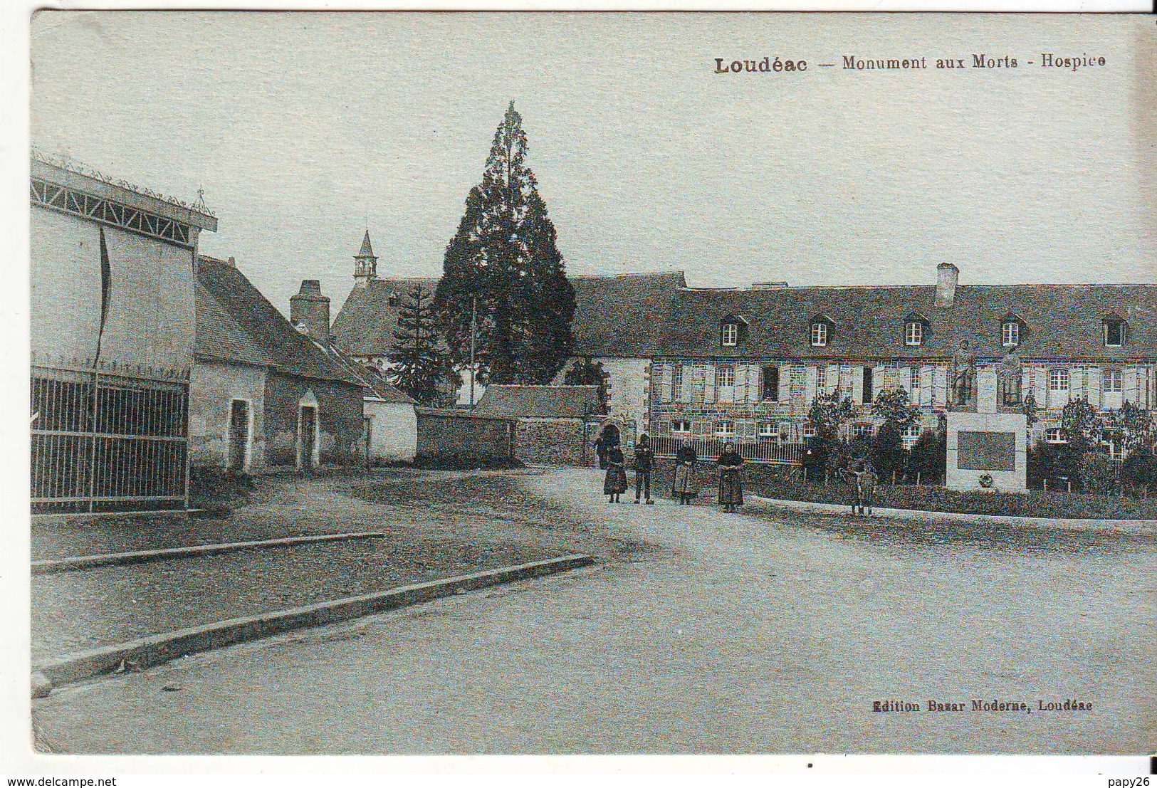 Cpa  Loudeac  Monument Aux Morts - Loudéac