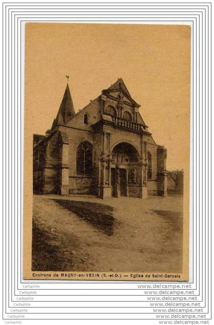 95 - Environs De Magny En Vexin - Eglise De SAINT GERVAIS - Autres & Non Classés