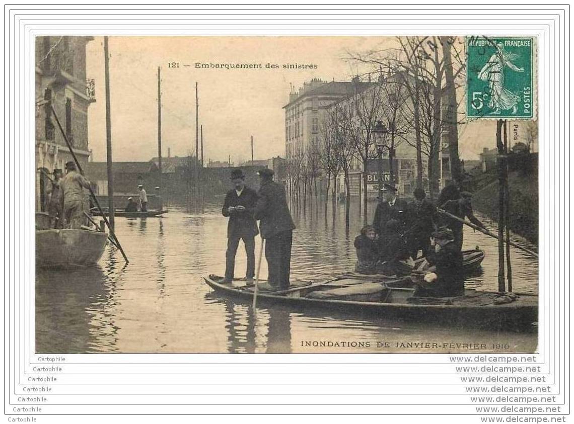 94 - MAISONS ALFORT - Inondations 1910 - Embarquement Des Sinistres - Maisons Alfort