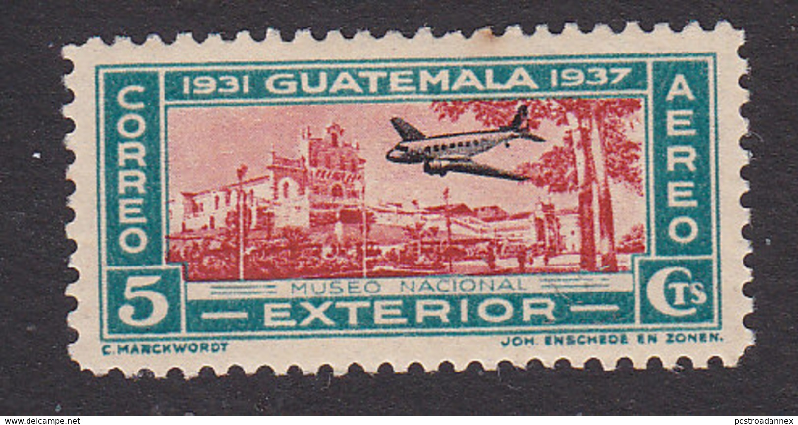 Guatemala, Scott #C83, Mint Never Hinged, Scene Of Guatemala, Issued 1937 - Guatemala