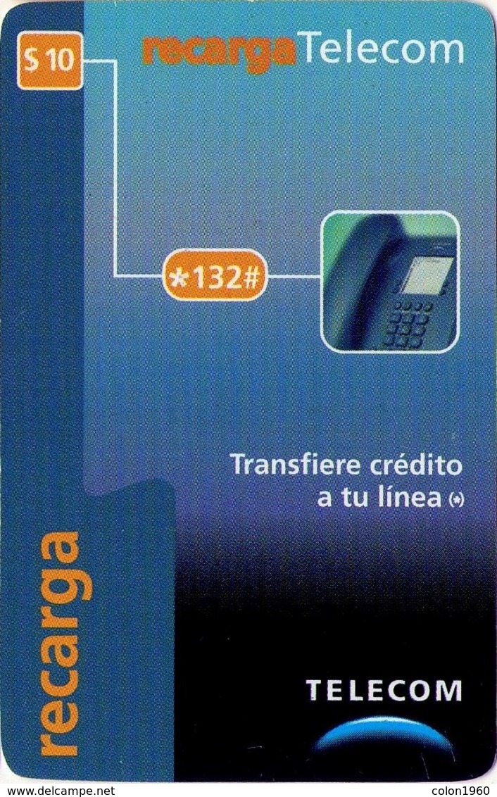 TARJETA TELEFONICA DE ARGENTINA, PREPAGO. TLC-P105, RECARGA TELECOM. (057) ALCARD - Argentina