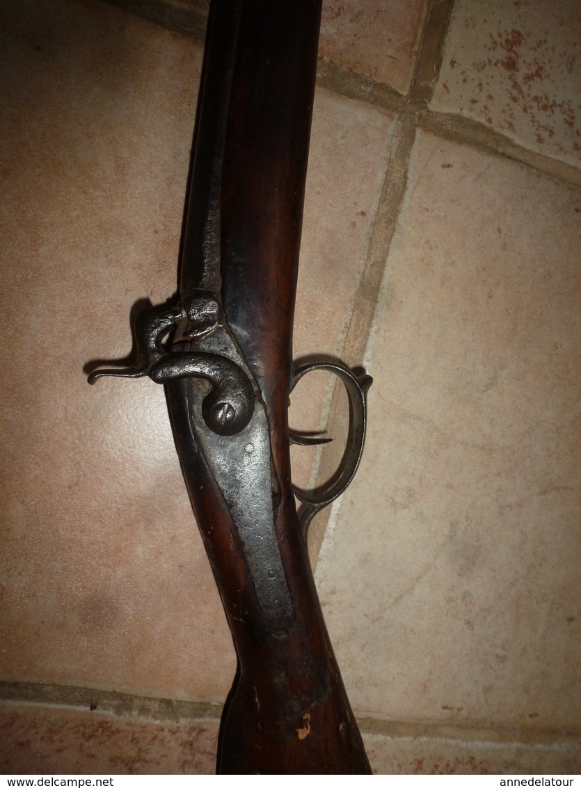 1850 ?  Fusil de chasse ancien  a chargement par bouche (pour décoration , instruction ou collection)