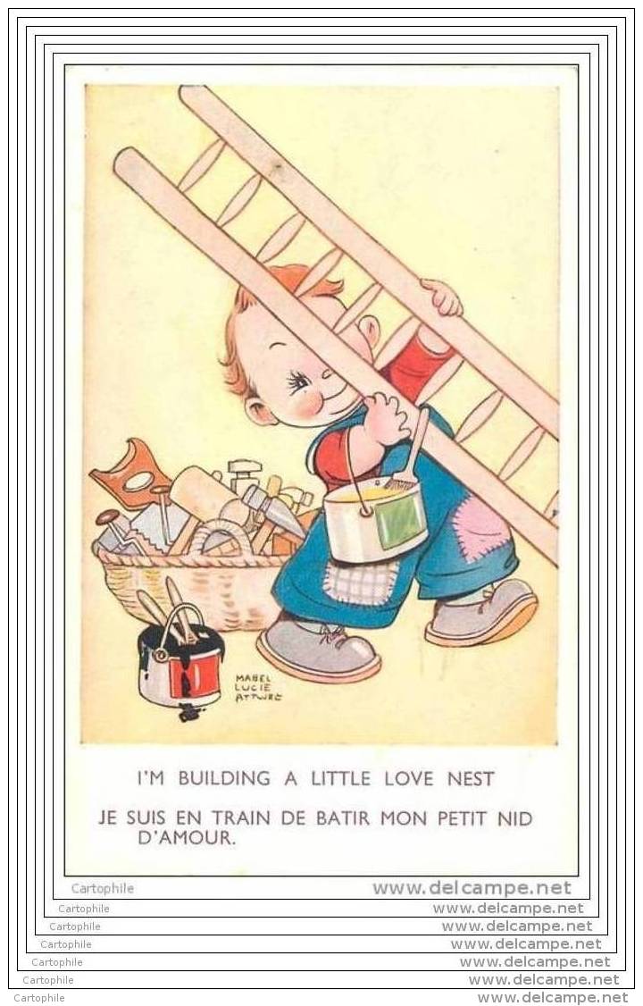 Mabel Lucie Attwell - I M Building A Little Love Nest - Attwell, M. L.