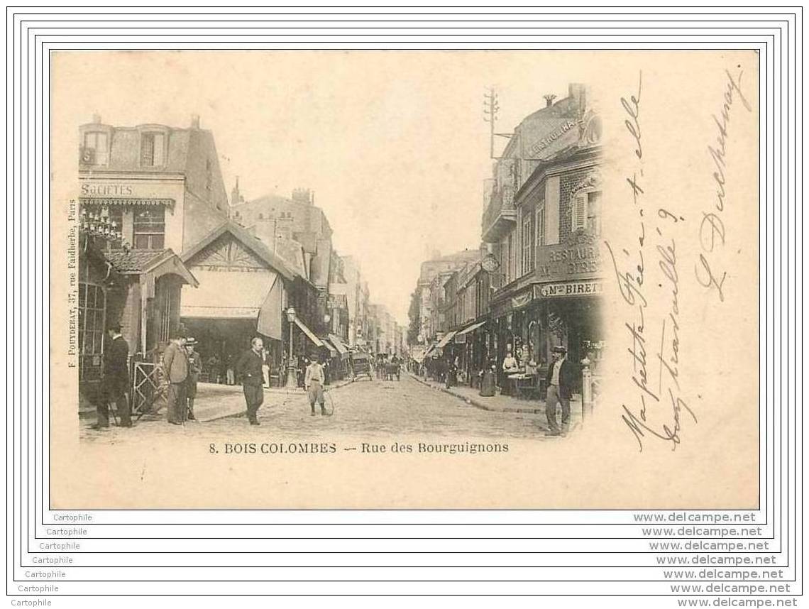 92 - BOIS COLOMBES - Rue Des Bourguignons - Autres & Non Classés