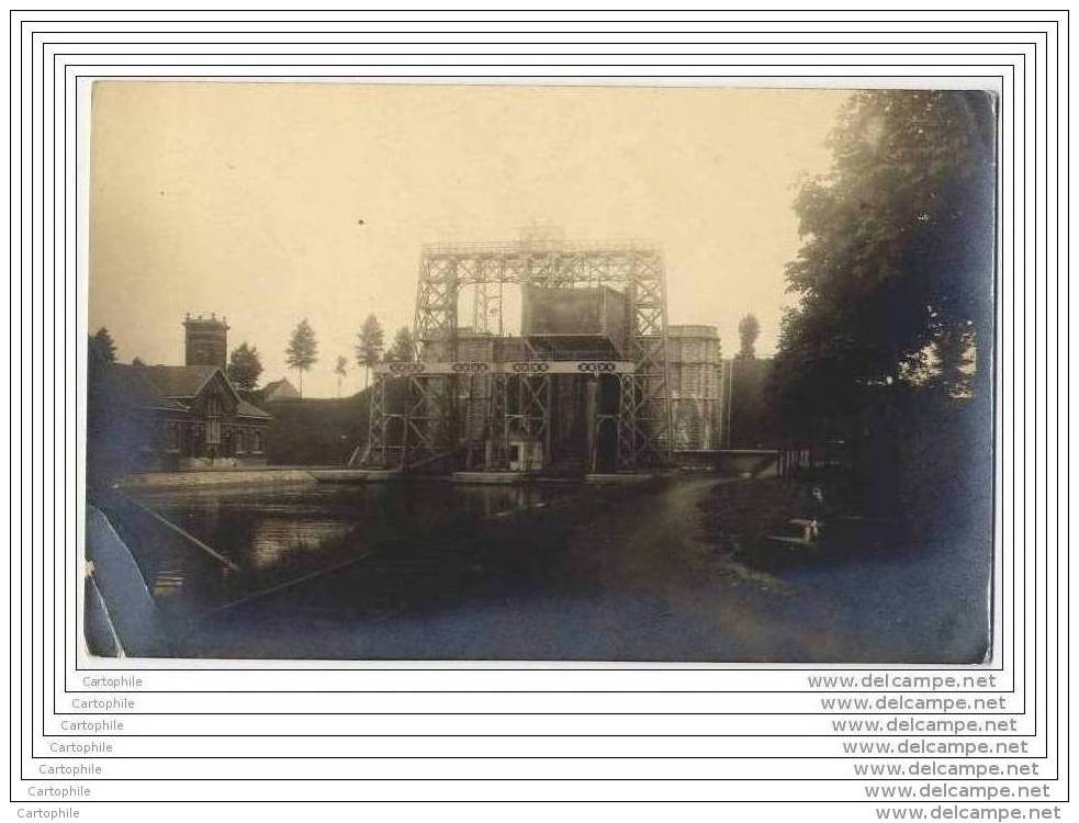 BELGIQUE - La Louviere - Carte Photo De L Ascenceur A Bateau Peniche - La Louvière